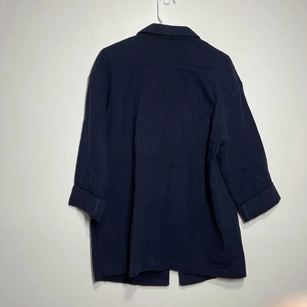 AG Adriano Goldschmied NWT Maura Oversized Navy Blue Blazer Jacket Size‎ XS/S